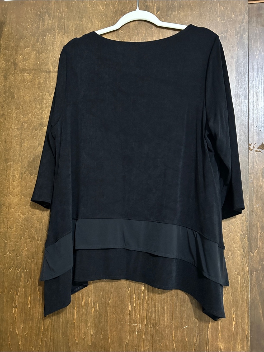 Chico's Black Layered Round-Neck Tunic xl - Picture 5 of 9